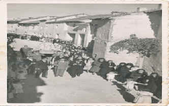 PROCESI�N DE LA VIRGEN DEL ROSARIO A PRINCIPIOS DE LOS A�OS 60